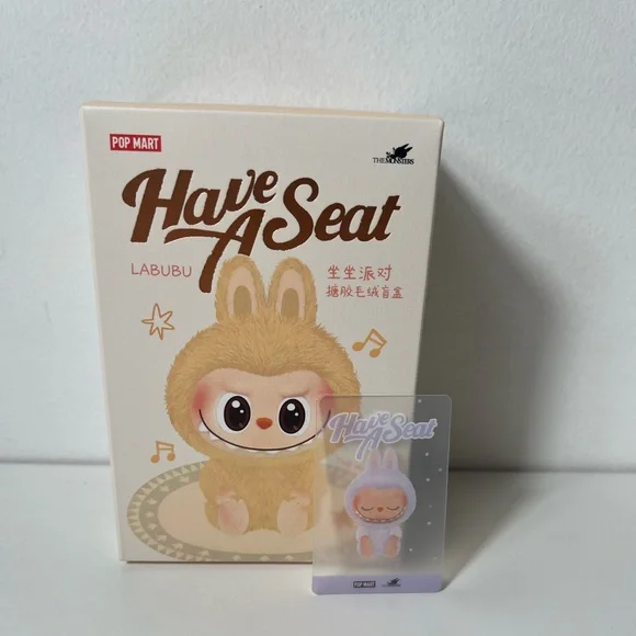 Pop Mart The Monsters Have A Seat Zizi Labubu Plush Pendant Keychain